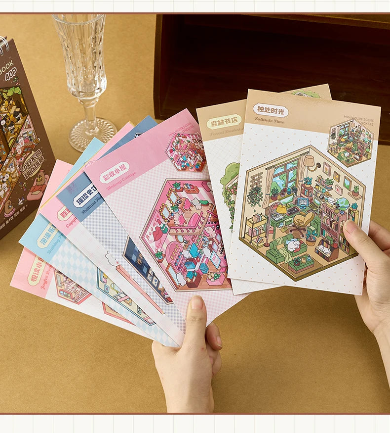 Mini Scene Stickers - 40 Pieces