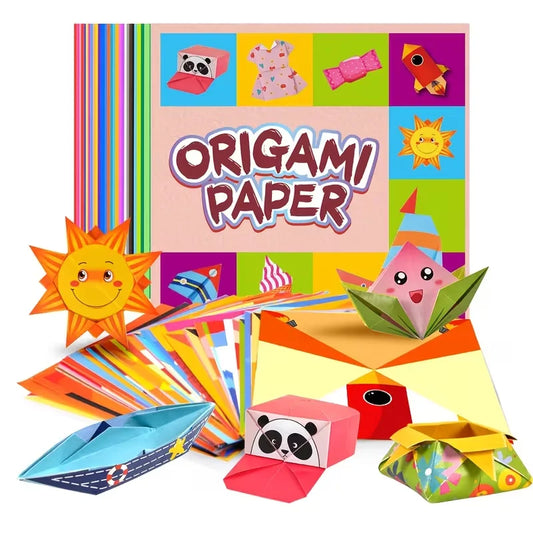 Creative Origami Kit – 54 Double-Sided Sheets + Instruction Booklet for Beginners