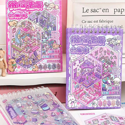 Mini Scene Stickers - 30 Pieces